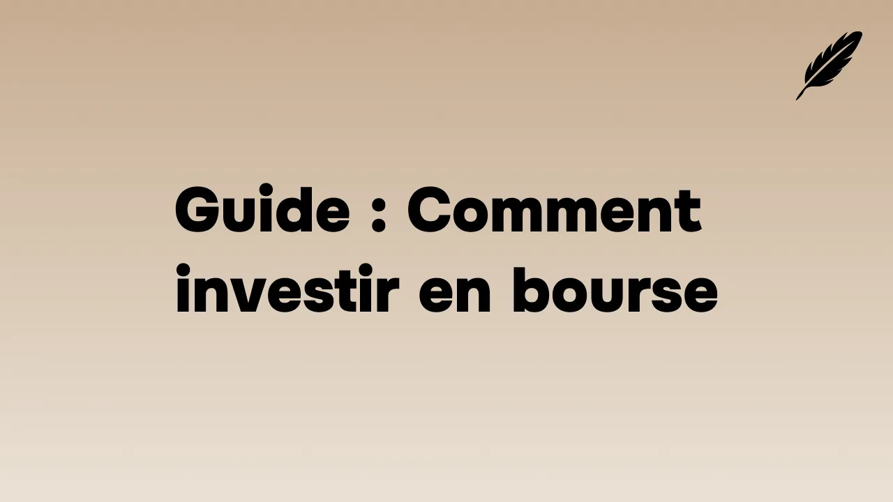 Investir en Bourse en 2026 : Guide Complet Débutant