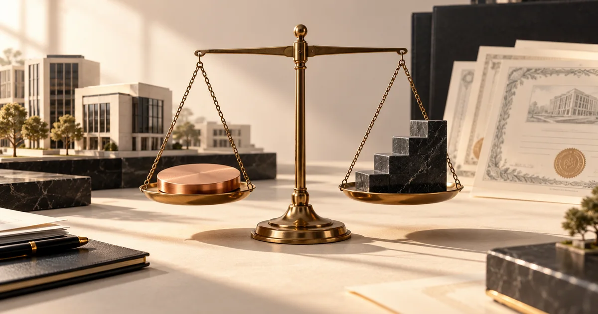 Balance en laiton comparant fiscalité forfaitaire et barème progressif pour un investissement en private equity