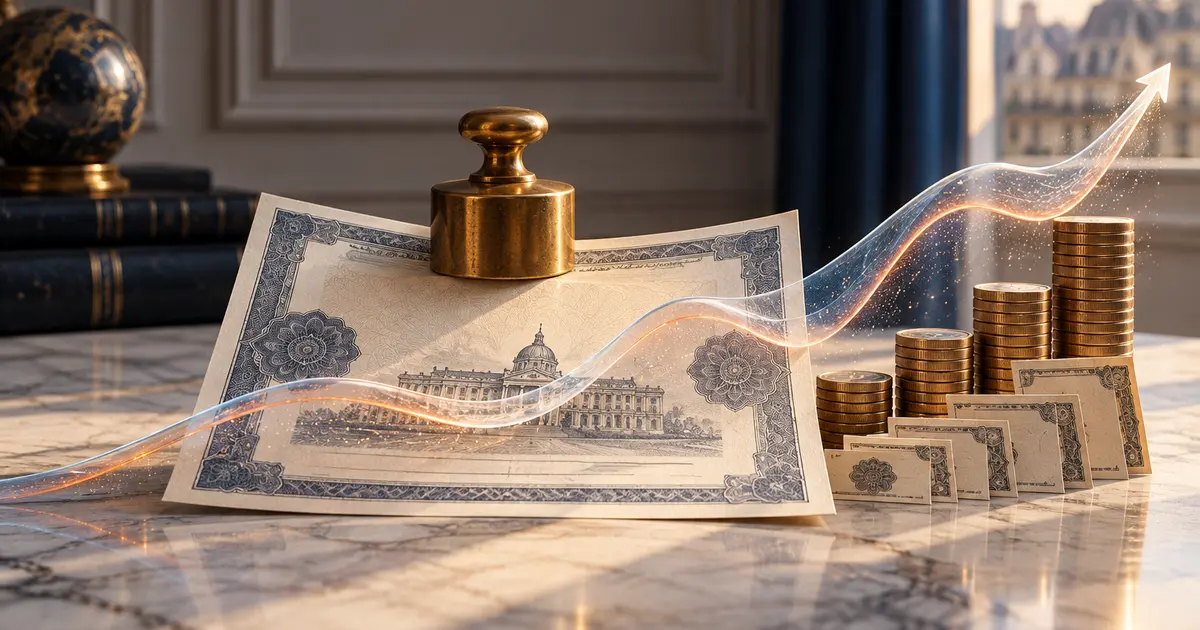 Obligation indexée sur l'inflation OATi illustrée par un titre souverain protégé contre la hausse des prix