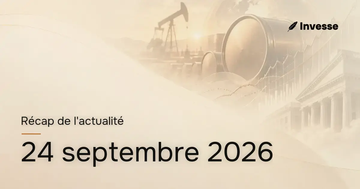Récap de l'actualité économique et financière du 24 septembre 2026