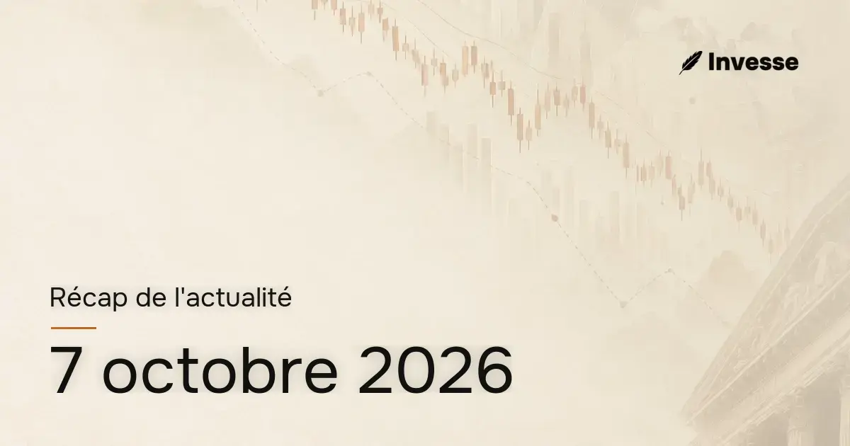 Récap de l'actualité économique et financière du 7 octobre 2026
