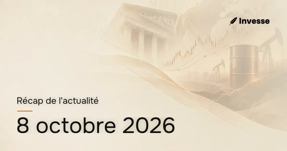 Récap de l'actualité économique et financière du 8 octobre 2026