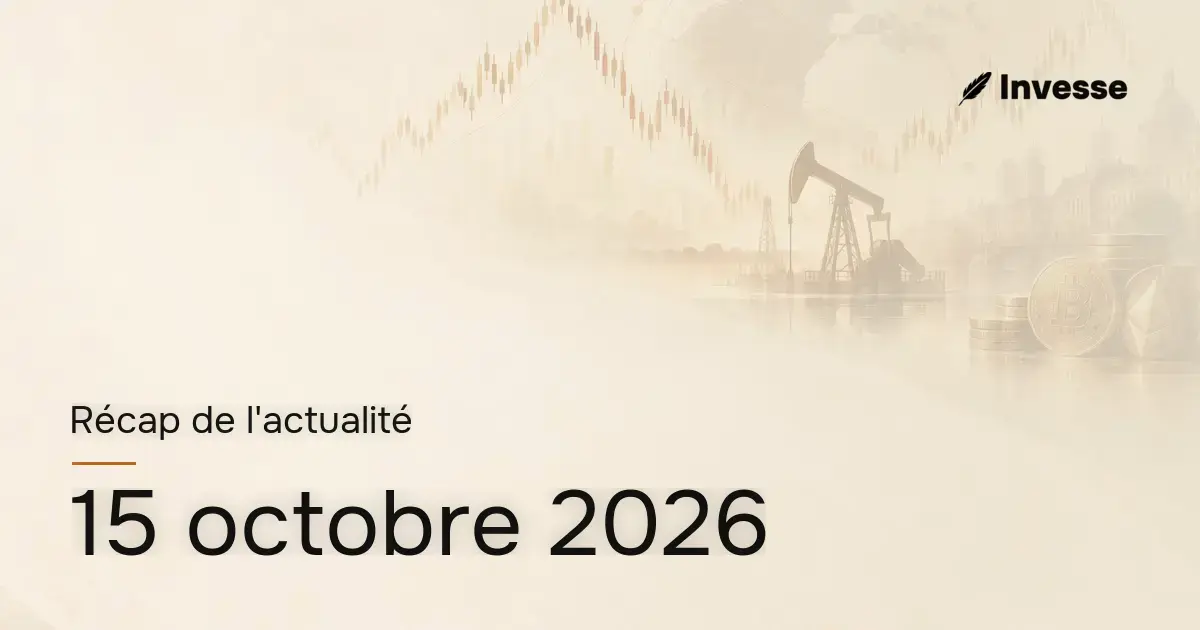 Récap de l'actualité économique et financière du 15 octobre 2026