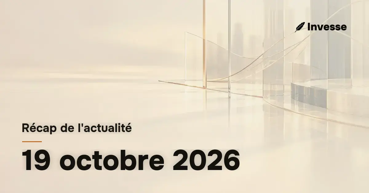 Récap de l'actualité économique et financière du 19 octobre 2026