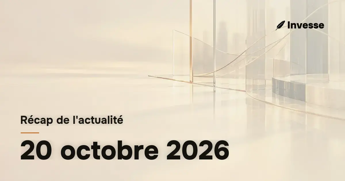 Récap de l'actualité économique et financière du 20 octobre 2026
