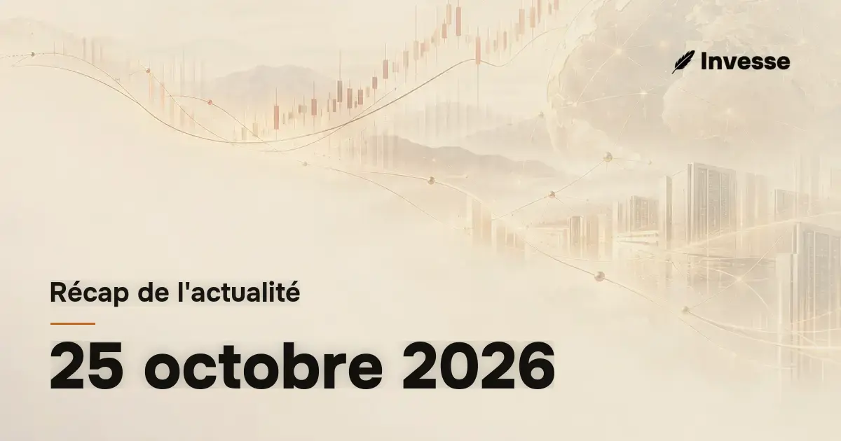 Récap de l'actualité économique et financière du 25 octobre 2026
